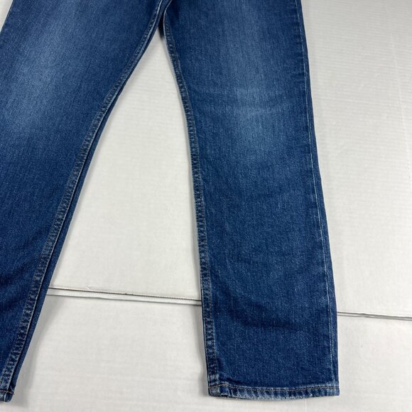 Hudson Jeans Women 27x26* Harlow High Rise Straight Crop Blue Faded Denim Tag 27 - Picture 4 of 16